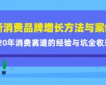 新消费品牌增长方法与案例精华课:20年消费赛道的经验与坑全收录-闪越社