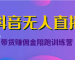 抖音无人直播带货赚佣金陪跑训练营（价值6980元）-闪越社