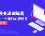 《视频号变现训练营》带你做一个赚钱的视频号，佣金赚到爆-闪越社