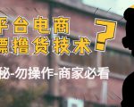 外面收费2980的全平台电商白嫖撸货技术(仅揭秘勿操作-商家防范必看)-闪越社