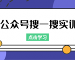 公众号搜一搜实训,收录与恢复收录、 排名优化黑科技,附送工具(价值998元)-闪越社