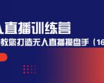 无人直播训练营：手把手教您打造无人直播操盘手（16节课时）-闪越社