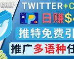 通过Twitter推广CPA Leads，日赚46.01美元 - 免费的CPA联盟推广模式-闪越社