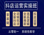 他创传媒·抖音小店系统运营实操课，从零到一系统性教学，抖店日出千单保姆级讲解-闪越社