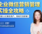企业微信营销管理实操全攻略，链接11亿微信用户，轻松引流获客！-闪越社