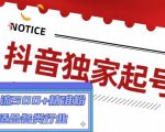 抖音独家起号,一天引流500+精准粉,适合各类行业(9节视频课)-闪越社