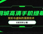 同城高清手机绿幕，直播间现实与虚拟的混搭技术，老板商家必看！-闪越社