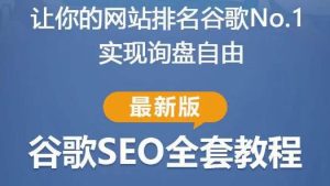谷歌SEO实战教程：如何让你的网站在谷歌排名第一，内容从入门到高阶，适合个人及团队-闪越社