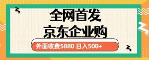 3月最新京东企业购教程，小白可做单人日利润500+撸货项目（仅揭秘）-闪越社