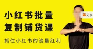 张宾·小红书批量复制铺货课，小红书0-1快速起号变现玩法，抓住小红书的流量红利（更新2023年3月）-闪越社