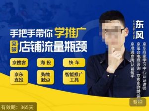 手把手带你学京东推广,突破店铺流量瓶颈,京搜客海投快车购物触点京东直投智能推广工具等-闪越社