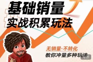 内功丨淘系基础销量实战积累玩法，无销量·不转化，教你冲量多种玩法-闪越社