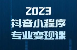 2023年抖音小程序变现保姆级教程,0粉丝新号,无需实名,3天起号,第1条视频就有收入-闪越社