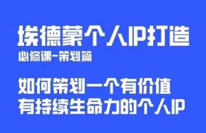 埃德蒙普通人都能起飞的个人IP策划课，如何策划一个优质个人IP-闪越社