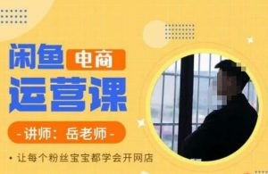 岳老师·闲鱼电商运营课,让每个粉丝宝宝都学会开网店-闪越社