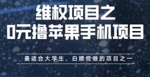 维权项目之0元撸苹果手机项目,最适合大学生、白嫖党做的项目之一【揭秘】-闪越社