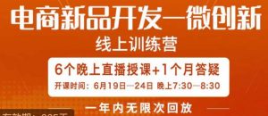南掌柜·电商新品开发——微创新，电商新品微创新是你企业发展的护城河-闪越社