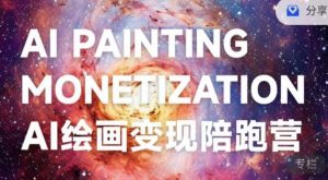 蛮驴·AI绘画变现陪跑营,快速产出可商业变现的图-闪越社