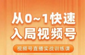 陈厂长·从0-1快速入局视频号课程，视频号直播实战训练课-闪越社