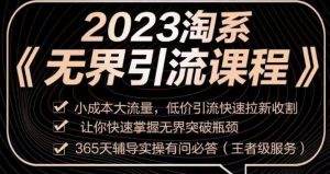 2023淘系无界引流实操课程,小成本大流量,低价引流快速拉新收割,让你快速掌握无界突破瓶颈-闪越社