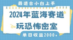 2024年蓝海赛道玩恐怖密室日入2000+，无需露脸，不要担心不会玩游戏，小白直接上手，保姆式教学【揭秘】-闪越社