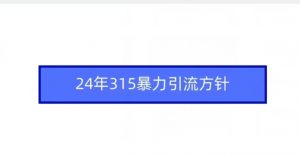 24年315暴力引流方针-闪越社