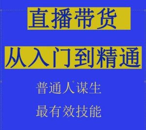 2024抖音直播带货直播间拆解抖运营从入门到精通，普通人谋生最有效技能-闪越社