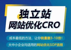 独立站网站优化CRO,成本最低的方法,让你销量翻3-10倍-闪越社