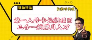 流量卡长期项目，低门槛 人人都可以做，可以撬动高收益【揭秘】-闪越社