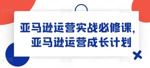 亚马逊运营实战必修课，亚马逊运营成长计划-闪越社