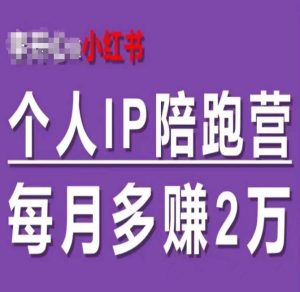 小红书个人IP陪跑营，60天拥有自动转化成交的双渠道个人IP，每月多赚2w-闪越社