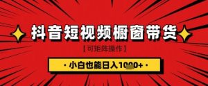 抖音短视频食品橱窗带货,小白轻松上手日入1k+【揭秘】-闪越社