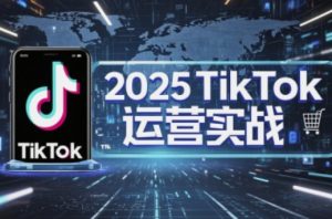 2025TikTok电商运营，掌握TikTok店铺运营核心技巧，实现低成本高转化-闪越社