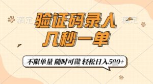 验证码录入，几秒钟一单，只需一部手机即可开始，随时随地可做，每天5张+【揭秘】-闪越社