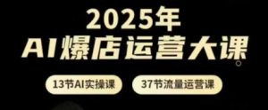 2025年AI爆店运营大课，13节AI实操课+37节流量运营课-闪越社