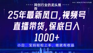 视频号直播带货代运营，只需提供账号，无需剪辑、直播和运营，只管坐收佣金【揭秘】-闪越社